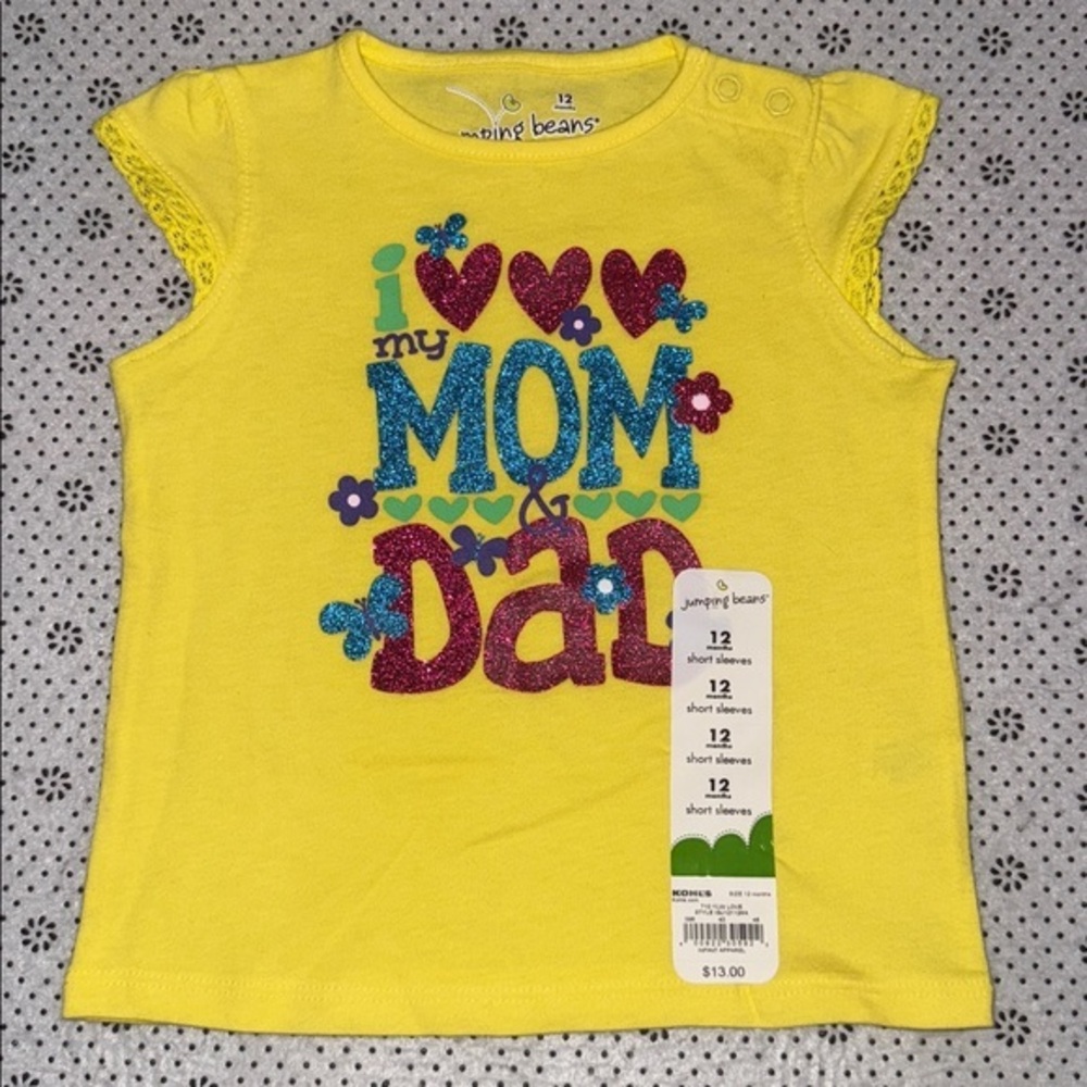 🛍NWT 🛍 CUTE LITTLE GIRLS SHIRT SIZE 12 MONTHS 🛍